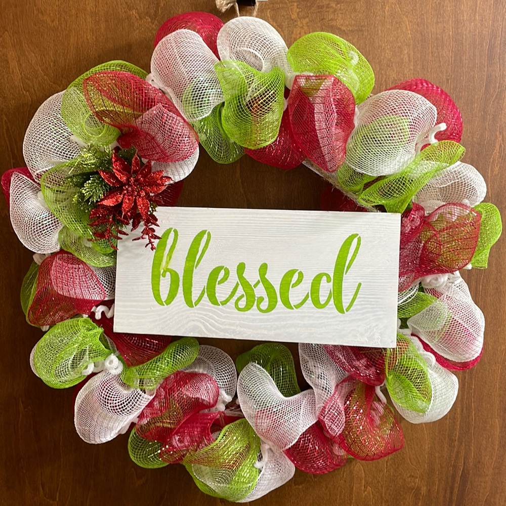 * Holiday wreath
